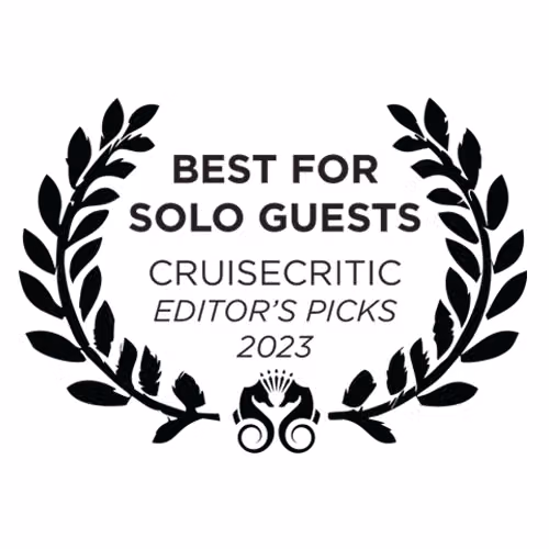 Cruise Critic Editors’ Picks 2023 Best for Solo Guests badge
