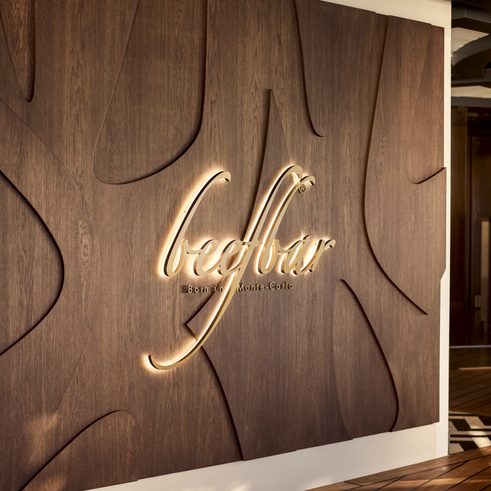 THE ONLY BEEFBAR AT SEA