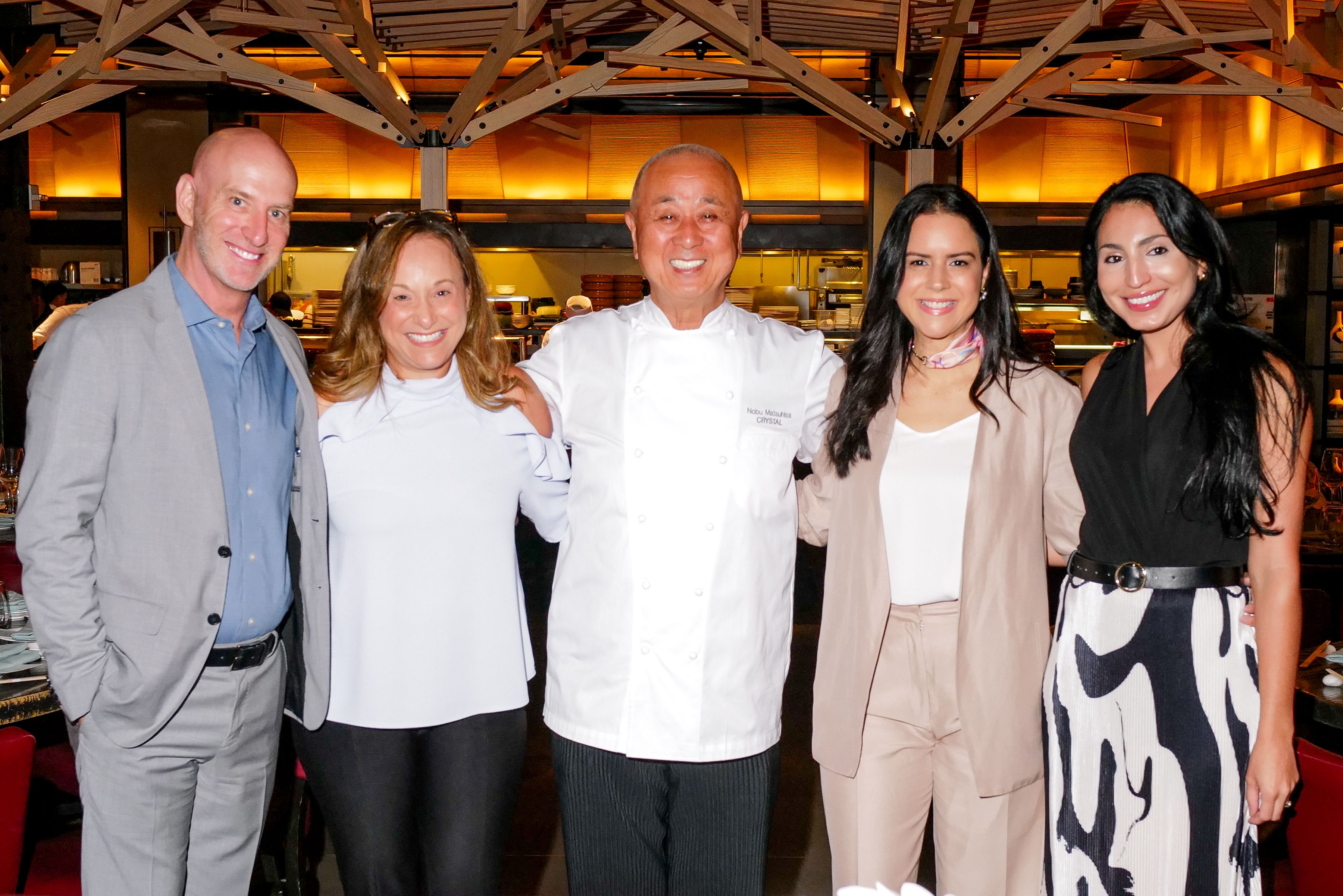 Chef Nobu with key Crystal stakeholders